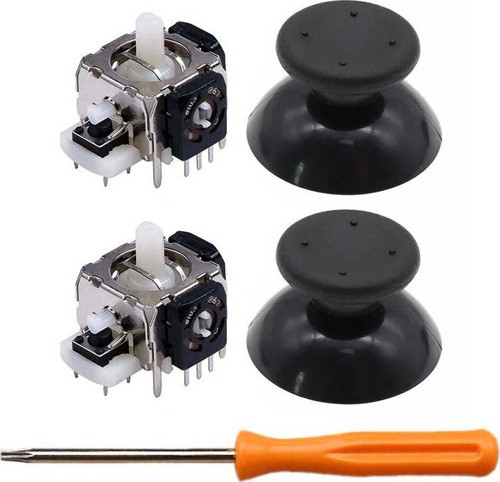 XBOX 360 Analog Motor Topuz T8 Tornavida Tamir Set 2+2 Siyah XBOX 360 Kol Tamir Yedek Parça