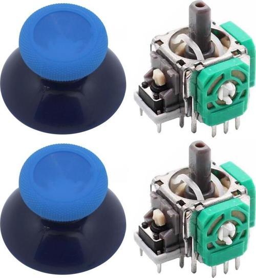 XBOX One Analog Motor Topuz Seti 2+2 One - One S/X - Series S/X Uyumlu Siyah Buz Mavi Mavi