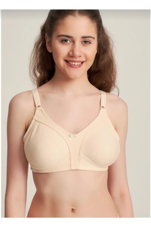 Kadın Ten Rengi Dikişsiz Penye Toparlayıcı Sütyen