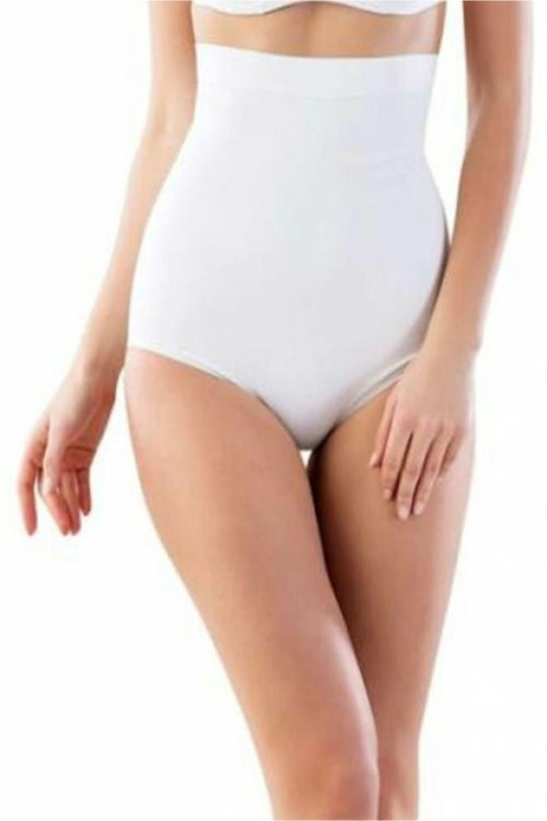 Slip Yüksek Bel Korse Beyaz