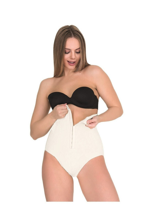 Agraflı Yüksek Bel Slip Korse