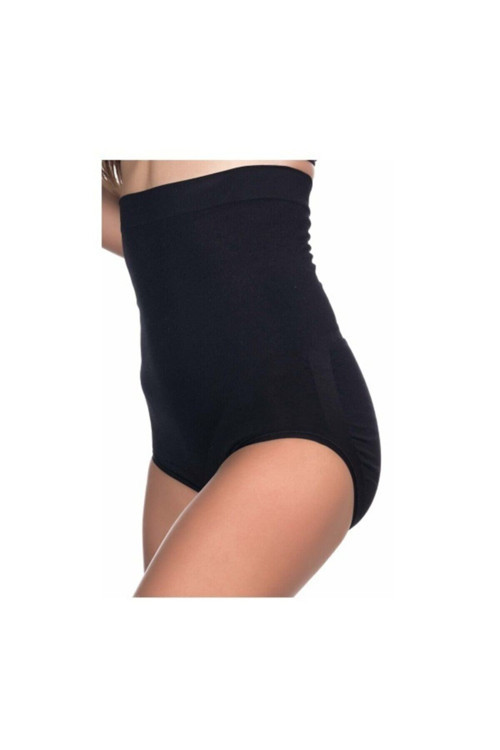 Kadın Yüksek Bel Slip Korse Siyah