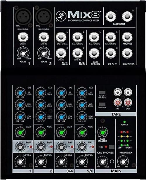 Mix8 8 Kanal Deck Mikser