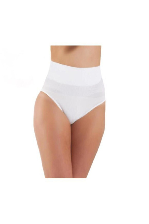 Beyaz 5204 Kadın Karın Toparlayıcı Slip Külot Korse