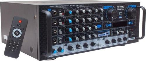 MAGICVOICE MV-550 2X100 WATT USB/SD/UK BALANS BT 4 MİK. GİRİŞLİ 4 HOP. ÇIKIŞLI STREO TRAFOSUZ MIXER KÜP AMFİ