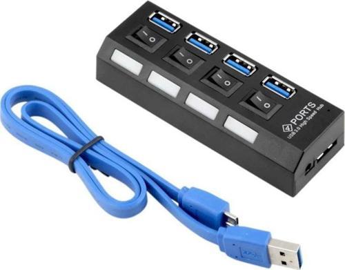PM-11365 4 PORT ANAHTARLI USB 3.0 30 CM KABLOLU USB HUB ÇOKLAYICI