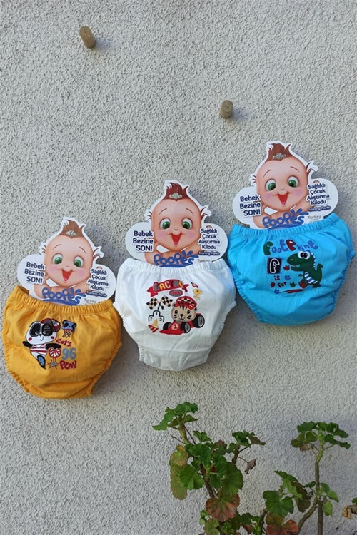 Desenli Büyük Beden 3'Lü Alıştırma Külodu