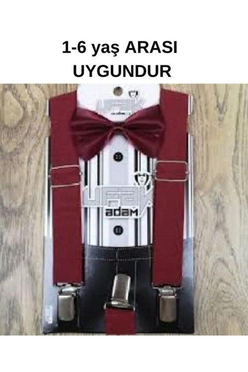Pantolon Askı Papyon Seti 1-9 Yaş
