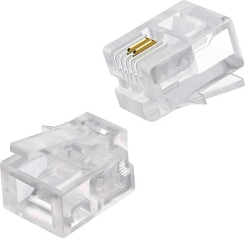RJ11 6P/2C TELEFON SOKETİ (100LÜK PAKET)