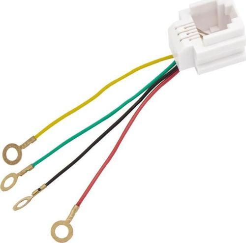 RJ11 KABLO SOKETİ 623K 6P4C KABLOLU 150 MM JACK TELEFON KONNEKTÖRÜ