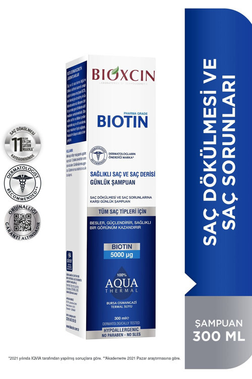 Biotin Şampuan 300 Ml Hassas Saç Derisi Rahatlatıcı Günlük Şampuan