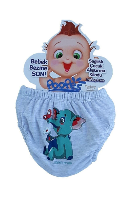 Bebek Desenli Alıştırma Külodu 3 Lü 1-2-3 Yaş