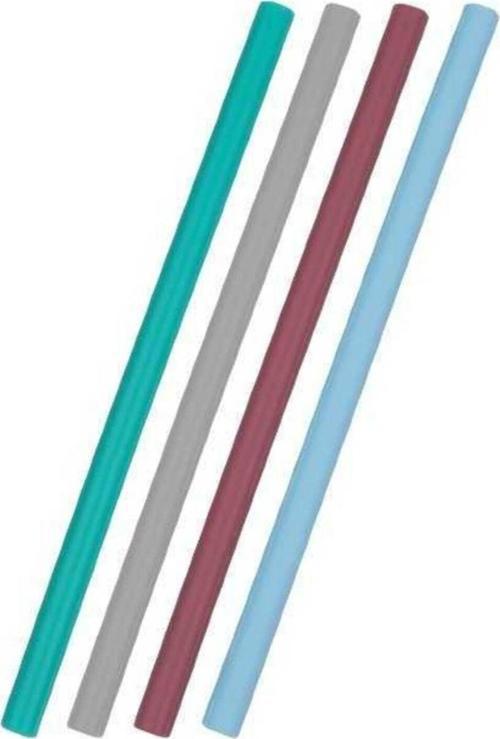 Silikon Pipet 4'lü - Mavi Mix