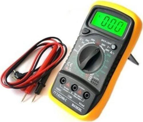 Xl830L Dijital Multimetre Led Ekranlı Avometre Mini Ölçü Aleti 9V Pil Hediyeli Cep Multimetresi