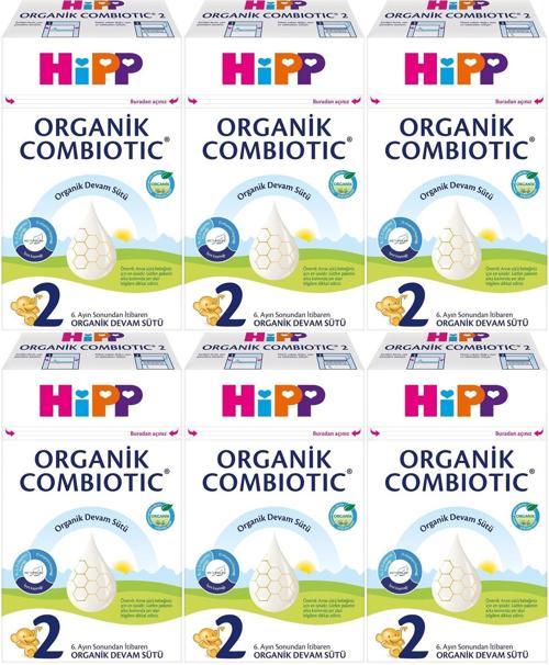 Organik Combiotic Devam Sütü 600GR No:2 (6-12 Ay) (6 Lı Set)