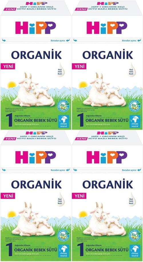Organik Keçi Sütü Bazlı Devam Sütü 400GR No:1 (0-6 Ay) (4 Lü Set)