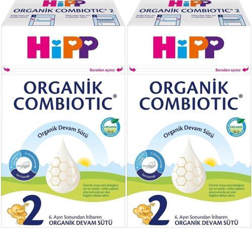 Organik Combiotic Devam Sütü 600GR No:2 (6-12 Ay) (2 Li Set)