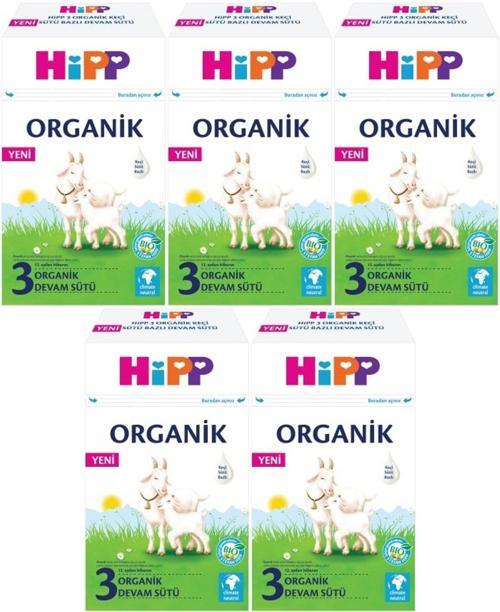 Organik Keçi Sütü Bazlı Devam Sütü 400GR No:3 (12.Aydan İtibaren) (5 Li Set)