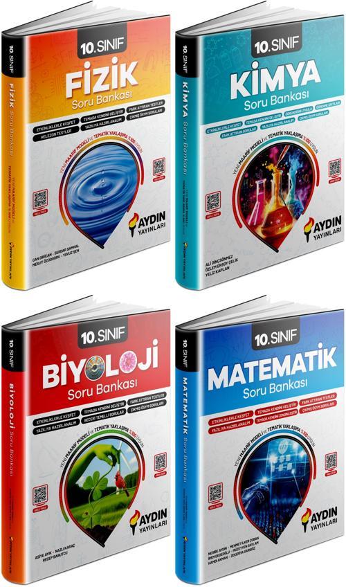 Aydın 2025 10. Sınıf Konu Özetli Konu Özetli Soru Bankası Seti 4 Kitap