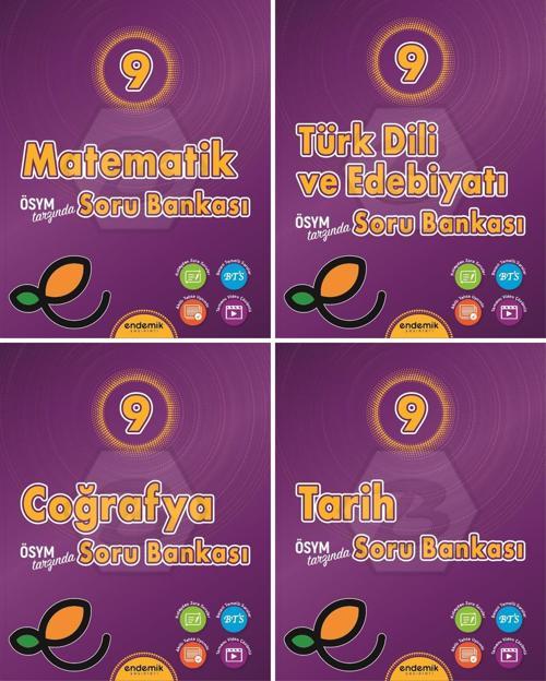 Endemik 2026 9. Sınıf Eşit Ağırlık Soru Kitabı Seti 4 Kitap Güncel Müfredat
