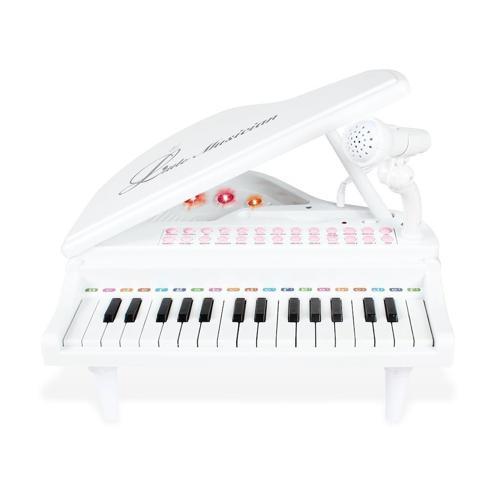 Mikrofonlu 31 Tuşlu Mp3 Çalar Piyano Beyaz