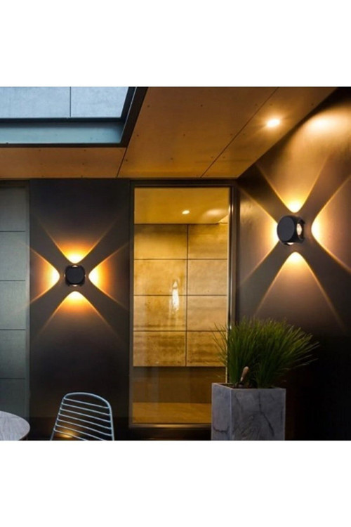 Ct-8012 Star 4 Yönlü Dekoratif Duvar Aydınlatma Led Aplik 8W Gün Işığı