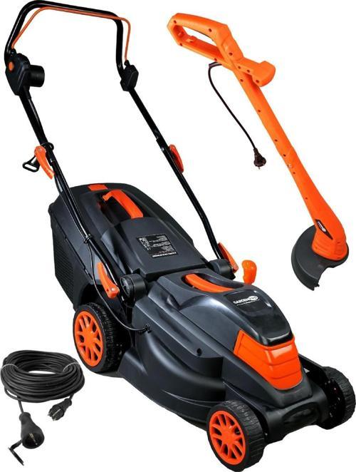 GardenPro ZF6103 Çim Biçme Makinesı 1800 watt + Kenar Kesme + Uzatma Kablosu 20 mt