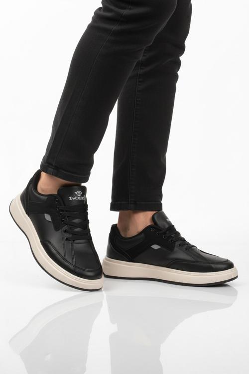 Siyah Beyaz Bağcıklı Erkek Casual Ayakkabı 508 M