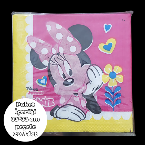 Minnie Mouse Baskılı Peçete 33*33 cm 20 Adet