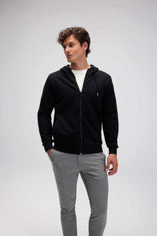 Em555 Erkek Fermuarlı Kapüşonlu Sweat