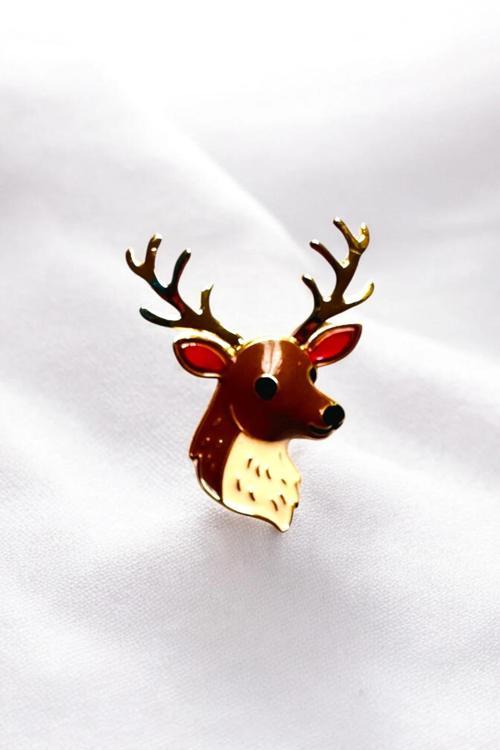 YILBAŞI NOEL GEYİK BROŞ