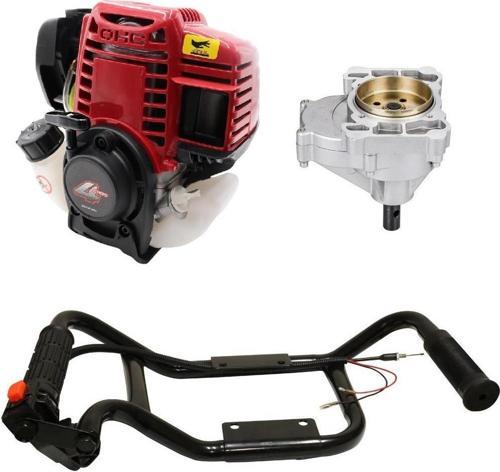 Toprak Burgu Makinası 4 Zamanlı Motor Ve Şanzıman (Burgu Ucu Dahil Değil)