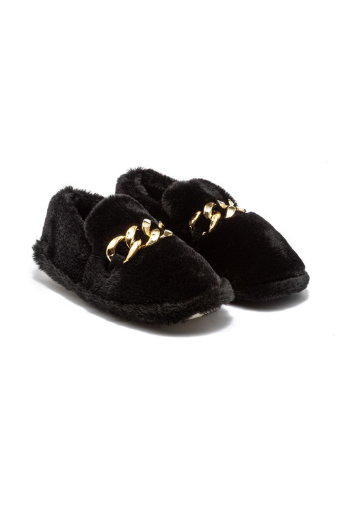 Angel Kadın Peluş Ev Ayakkabısı Siyah 37/41