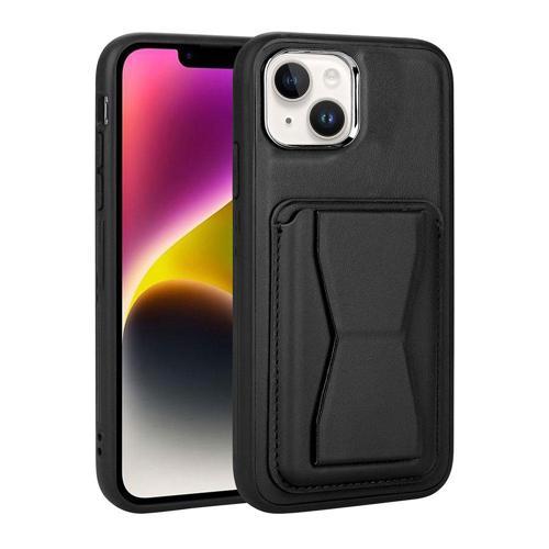 Apple iPhone 14 Kılıf Kartlıklı Standlı ?Pu Deri Zore Memo Kapak