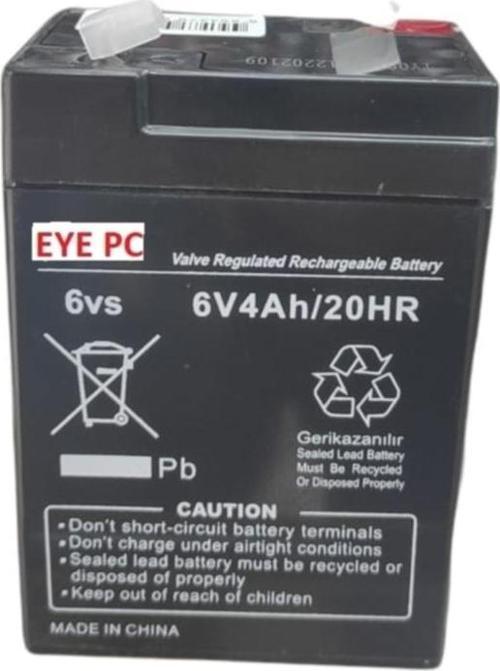 6 Volt 4 Amper Akü Oyuncak Araba Tartı Alarm Terazi Için