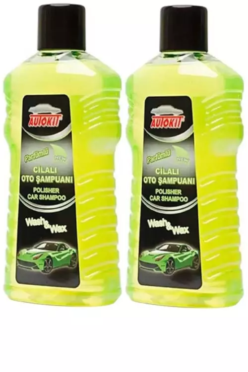 AUTOKIT Cilalı Oto Şampuanı 1000 ml 2'Li Avantaj Paket