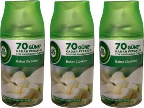 Oda Kokusu Freshmatic Bahar Çiçekleri Yedek 70 Güne Kadar Ferahlık 3 X 250 Ml