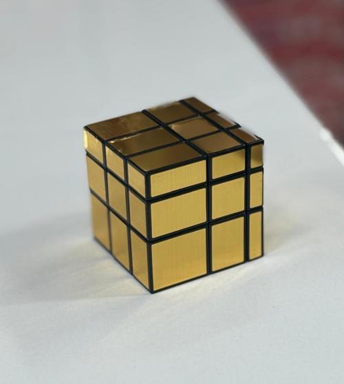 3x3x3 Mirror Sihirli Zeka Küpü Geometrik Asimetrik Sarı