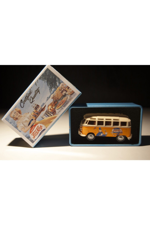 Diecast 1:72 Ölçekli Pepsi Cola Combi Camper Vosvos Limited Tin Box