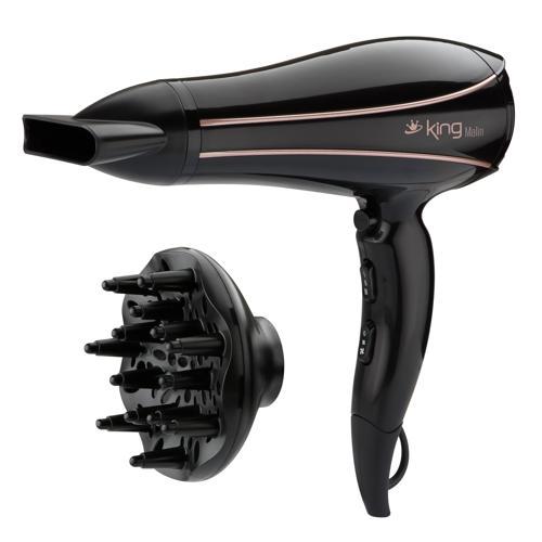 KING KSK434 MALİN SAÇ KURUTMA MAKİNESİ SİYAH