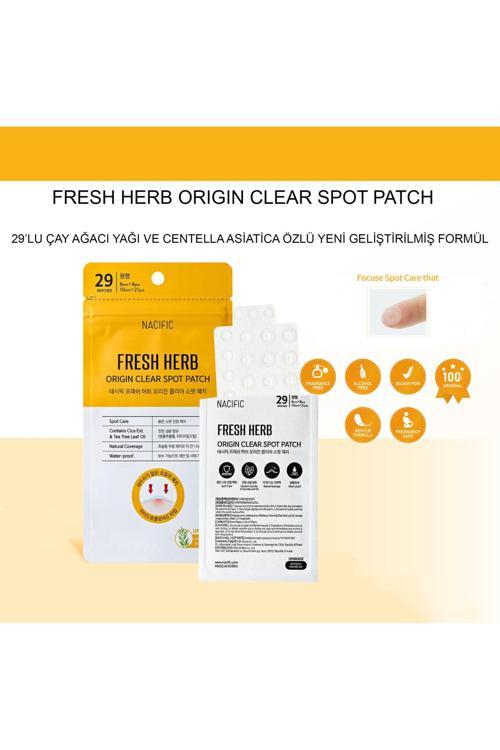 Fresh Herb Origin Clear Spot Patch - 29'Lu Saydam Akne Ve Yaması