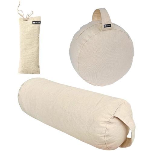 3’lü Yoga ve Meditasyon Destek Seti – Yoga Minderi + Bolster + Lavantalı Göz Yastığı