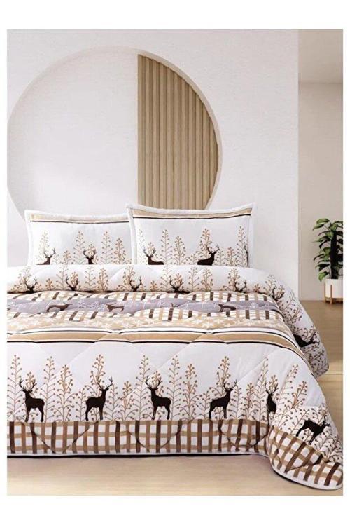 Comforter Tek Kişilik Yorgan Seti - Deer Bej