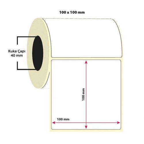 Taroks Termal Rulo Etiket 100 x 100 mm 500 Adet
