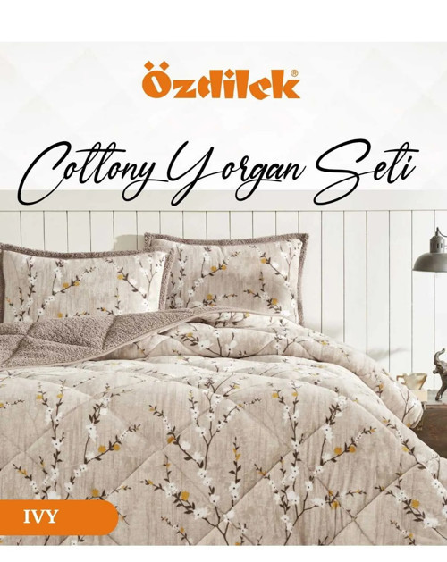 Cottony Yorgan Seti Tek Kişilik (160x240)-Ivy