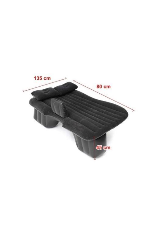 Araç İçi Şişme Yatak Portatif Hızlı Kurulum Araç İçi Çakmaklıkla Şişirilen Pompa 2 Yastık Hediyeli