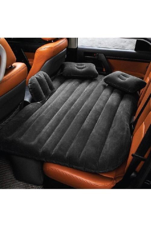 Araç İçi Şişme Yatak Araç Araba Çakmalıkla Çalışan Şişirme Pompası Ve 2 Adet Yastık Hediyemizdir