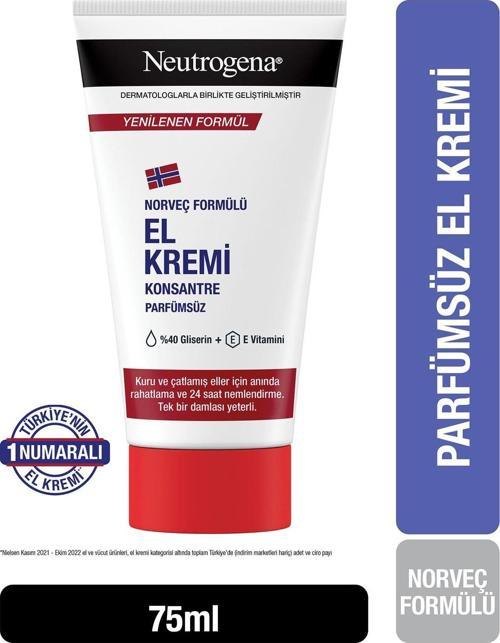 Norveç Formülü El Kremi Parfümsüz 75 Ml