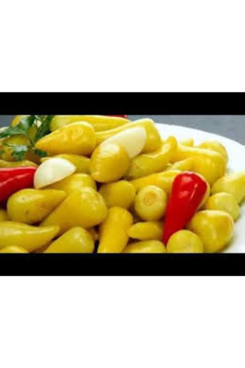 200 Adet Tohum Organik Sarı Fındık Süs Biberi Tohumu Turşuluk Yemelik Hafif Acı Biber Tohumu Hediyel