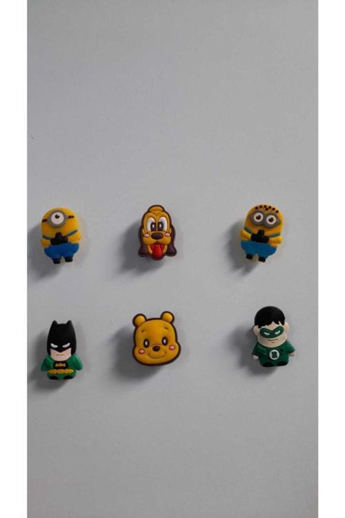 6 Adet Bay Bayan Jibbitz Terlik Süsü Tasarım Kaliteli Malzeme Jibbitz 0005